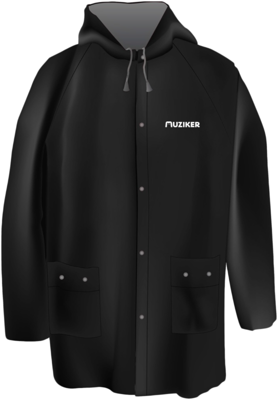 Paraplu / regenjas Muziker Premium Raincoat Black XL/2XL