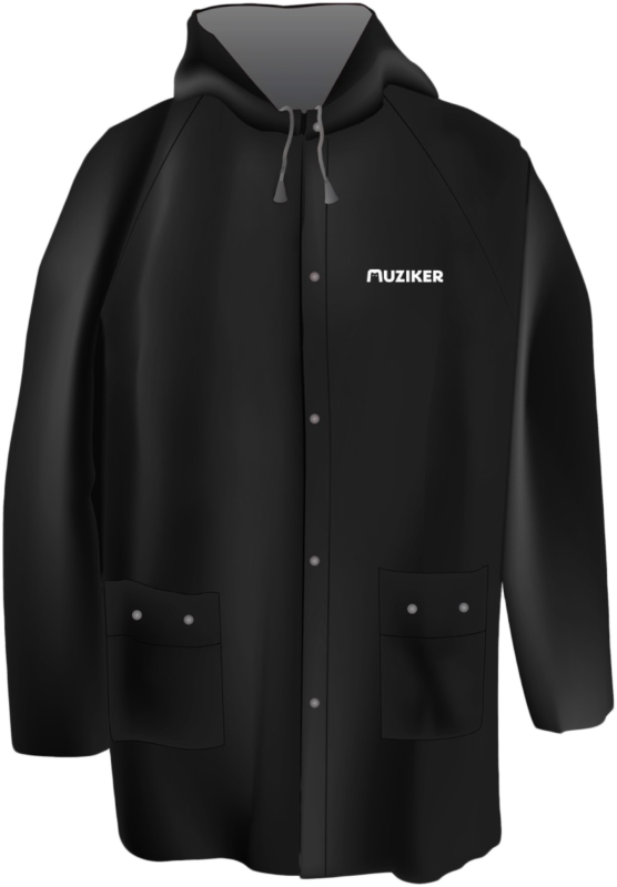 Parasol/Płaszcz przeciwdeszczowy Muziker Premium Płaszcz przeciwdeszczowy Black M/L