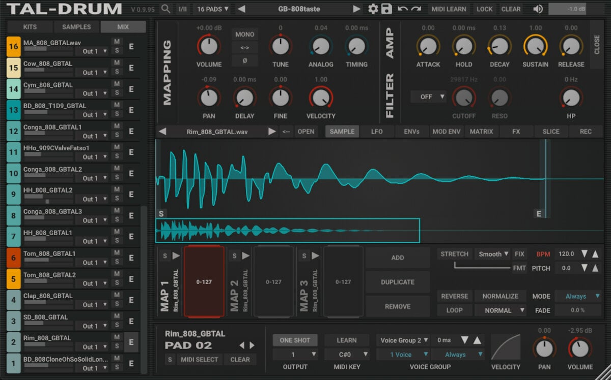 Effect Plug-In TAL SOFTWARE Drum (Digital product)