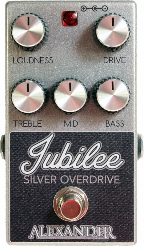 Efeito para guitarra Alexander Pedals Jubilee Silver Overdrive