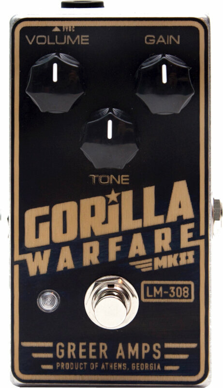 Efecto de guitarra Greer Amps Gorilla Warfare MKII LM-308 Efecto de guitarra