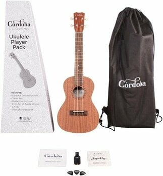 Koncertné ukulele Cordoba Ukulele Player Pack Concert Koncertné ukulele Natural - 1