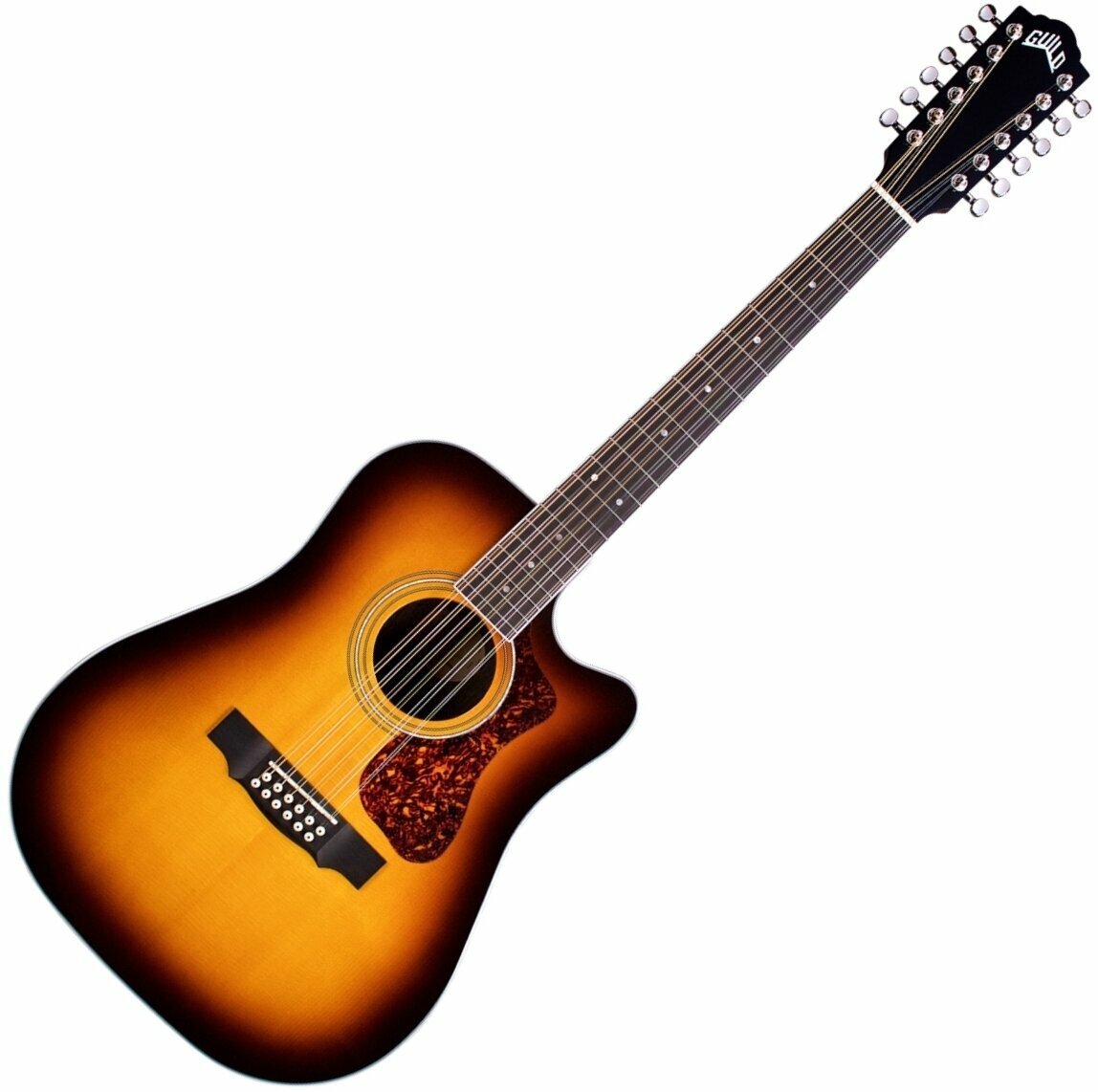 12-string Acoustic-electric Guitar Guild D-2612CE Deluxe Antique Burst