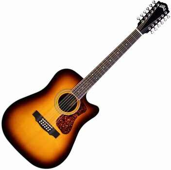 12-string Acoustic-electric Guitar Guild D-2612CE Deluxe Antique Burst - 1
