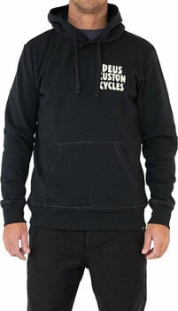 Sweater Deus Ex Machina Illusions Hoodie Black M Sweater - 1
