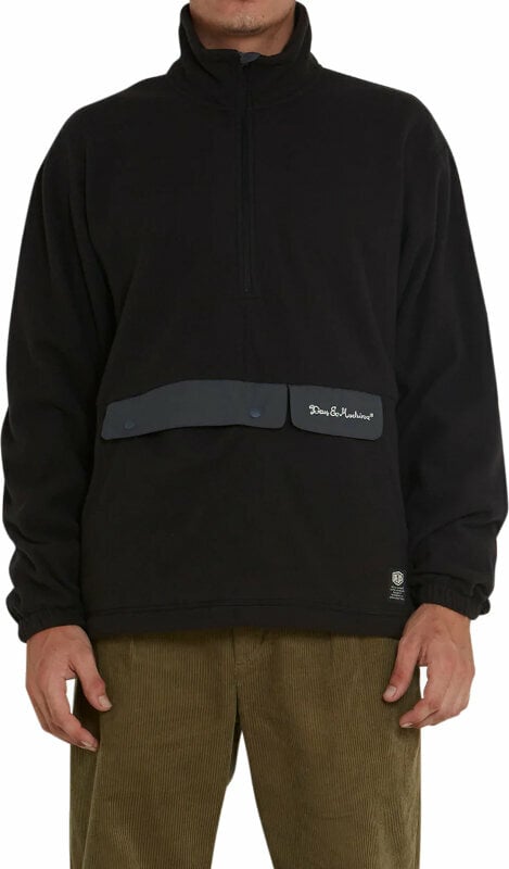 Sweatshirt Deus Ex Machina Ridgeline Fleece Pullover Coal Black S Sweatshirt