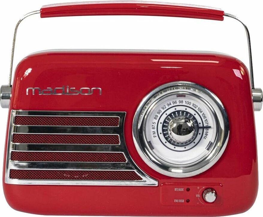 Rádio retro Madison Freesound-VR40R Red
