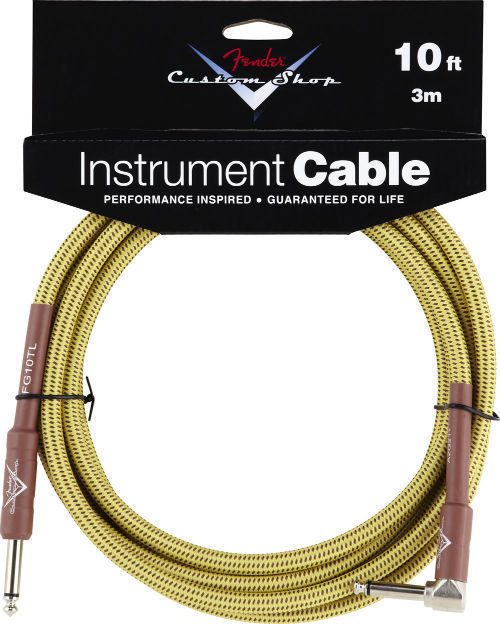 Cabo do instrumento Fender Custom Shop Performance Series Cable 3m Angled
