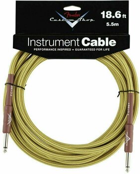 Kabel instrumentalny Fender Custom Shop Performance Żółty 5,5 m Prosty - Prosty - 1