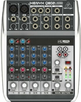 Table de mixage analogique Behringer XENYX Q802 USB - 1