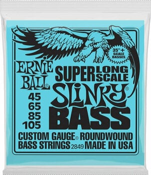 Bassguitar strings Ernie Ball 2849 Slinky Super Long Scale - 1
