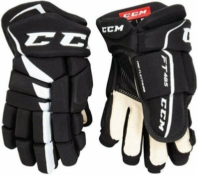 Hokejové rukavice CCM JetSpeed FT485 SR 15 Black/White Hokejové rukavice - 1