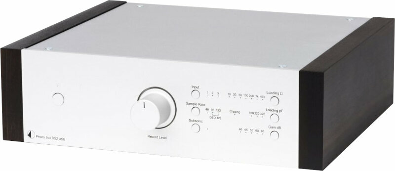 Hi-Fi-phono-förstärkare Pro-Ject Phono Box DS2 USB Silver/Eucalyptus