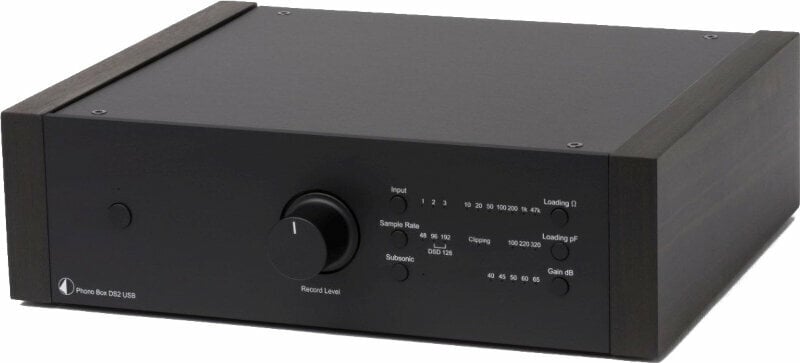 Hi-Fi platenspeler-voorversterker Pro-Ject Phono Box DS2 USB Black/Eucalyptus