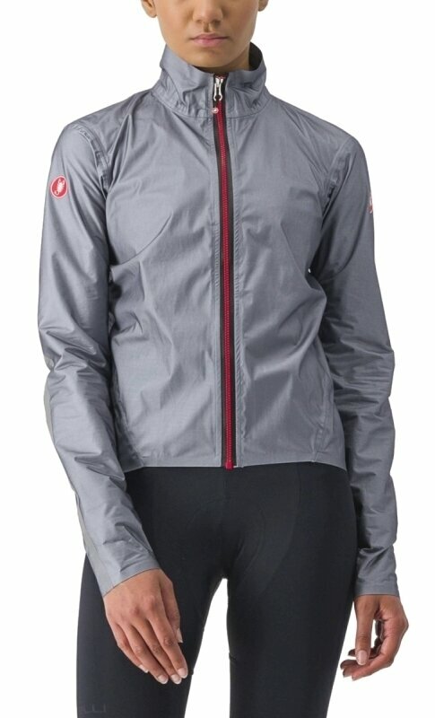 Biciklistička jakna, prsluk Castelli Tempesta Lite W Jacket Gray XL Jakna