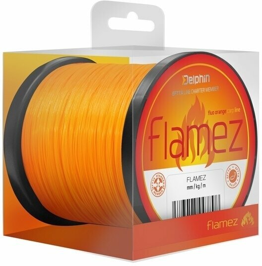 Fishing Line Delphin Flamez Orange 0,35 mm 8,6 kg 1100 m