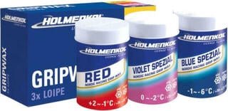Andra skidtillbehör Holmenkol 3 x Loipe Grip 45g Grip Wax