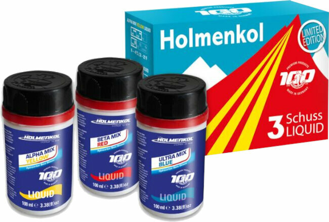 Autres accessoires de ski Holmenkol 3 Schuss Liquid Yellow/Red/Blue 3x100ml