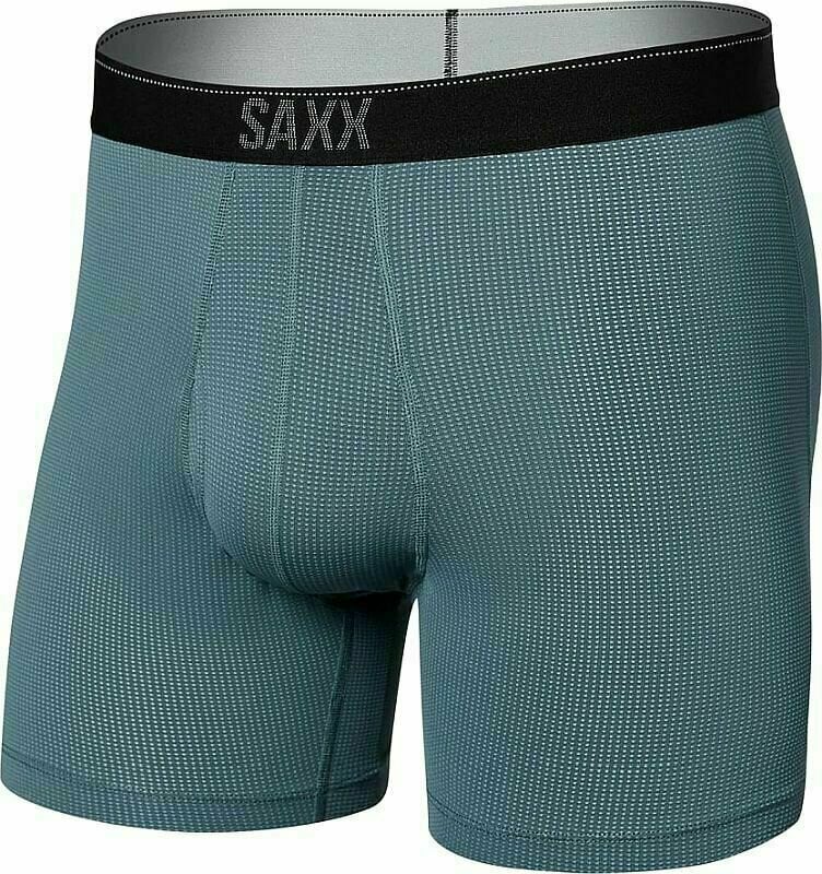 SAXX Quest Quick Dry Mesh Boxer Brief Storm Blue M