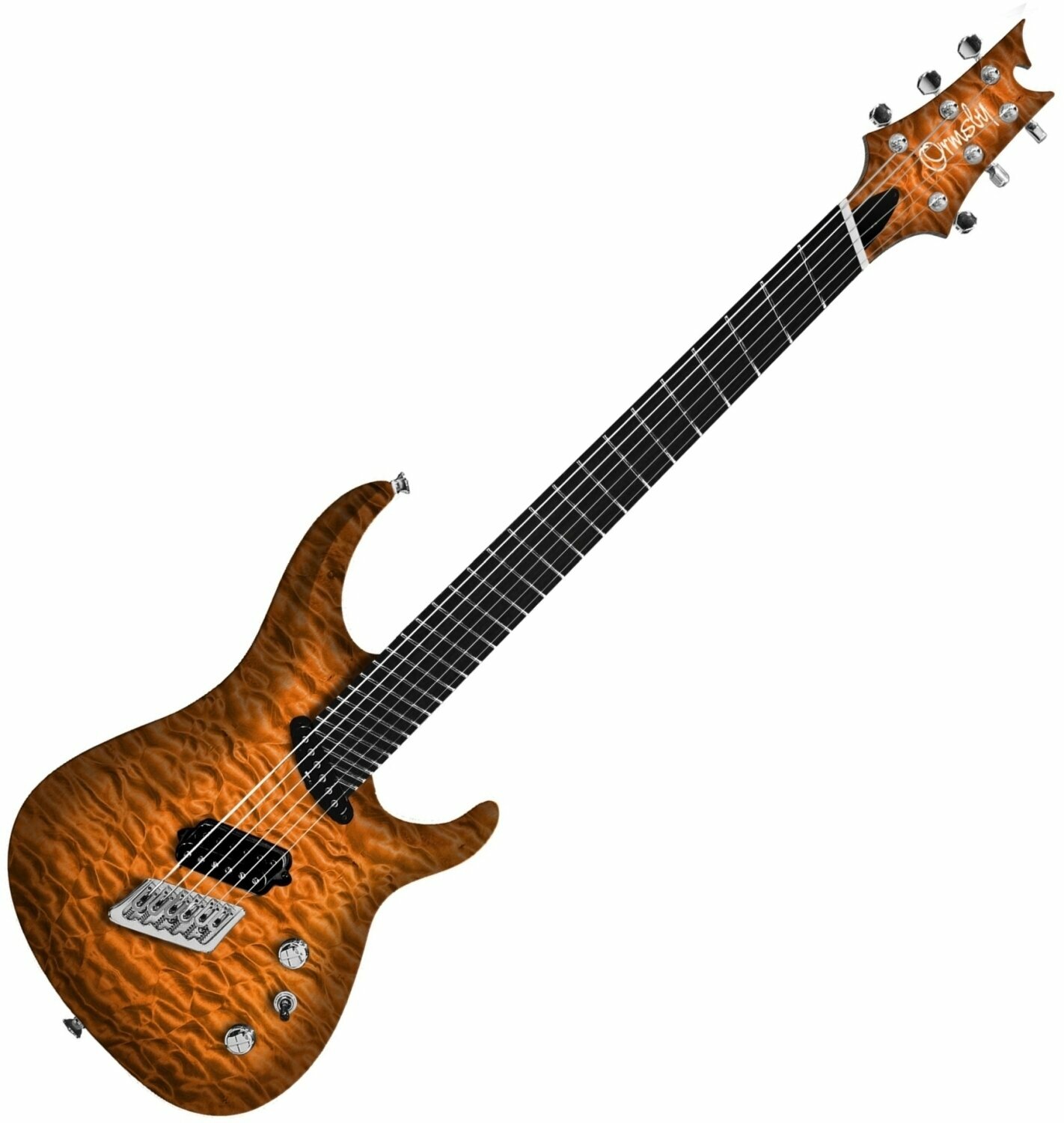 Guitarra electrica multiescala Ormsby SX GTR Joe Haley 6 Lacterine Glow
