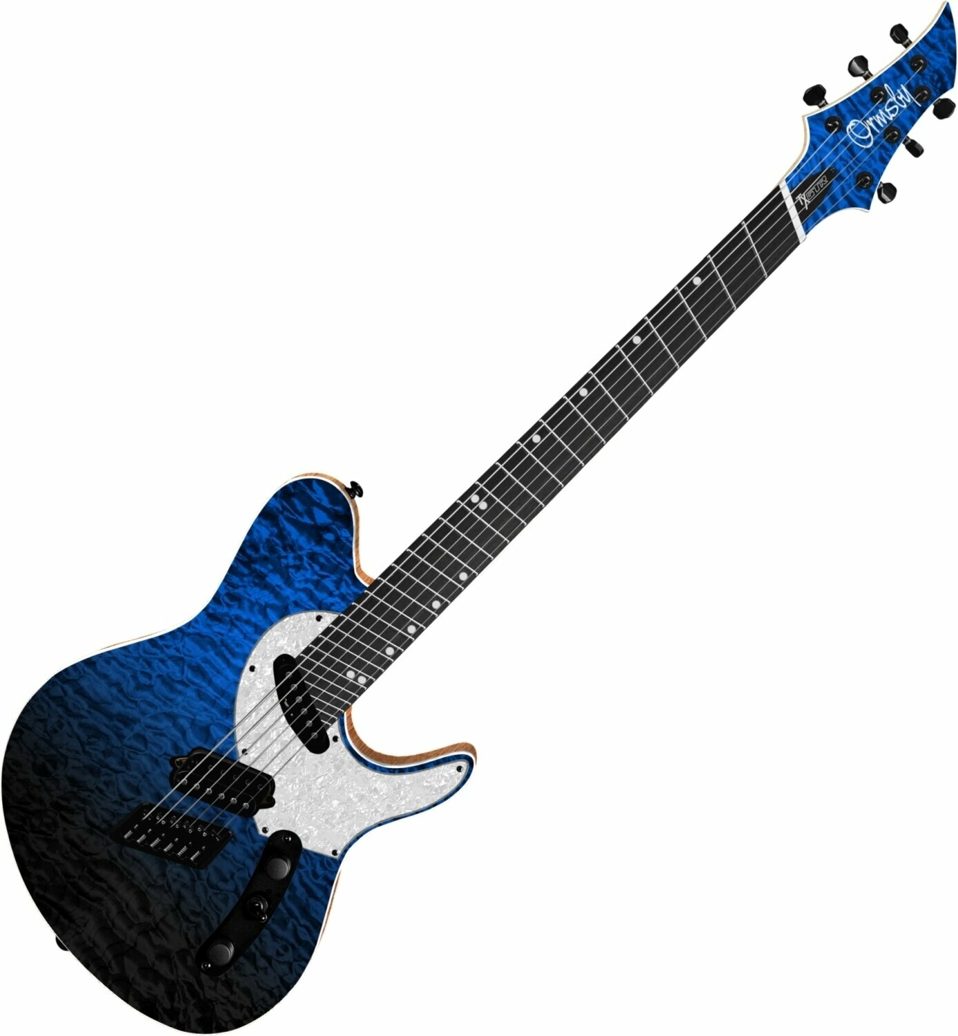 Multiscale elektrická gitara Ormsby TX GTR Exotic 6 EU Sky Fall