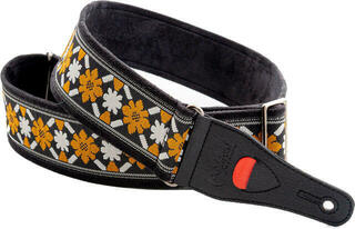 Kytarový pás RightOnStraps Legend Casino Kytarový pás Beige/Blanco/Negro,/Jacquard
