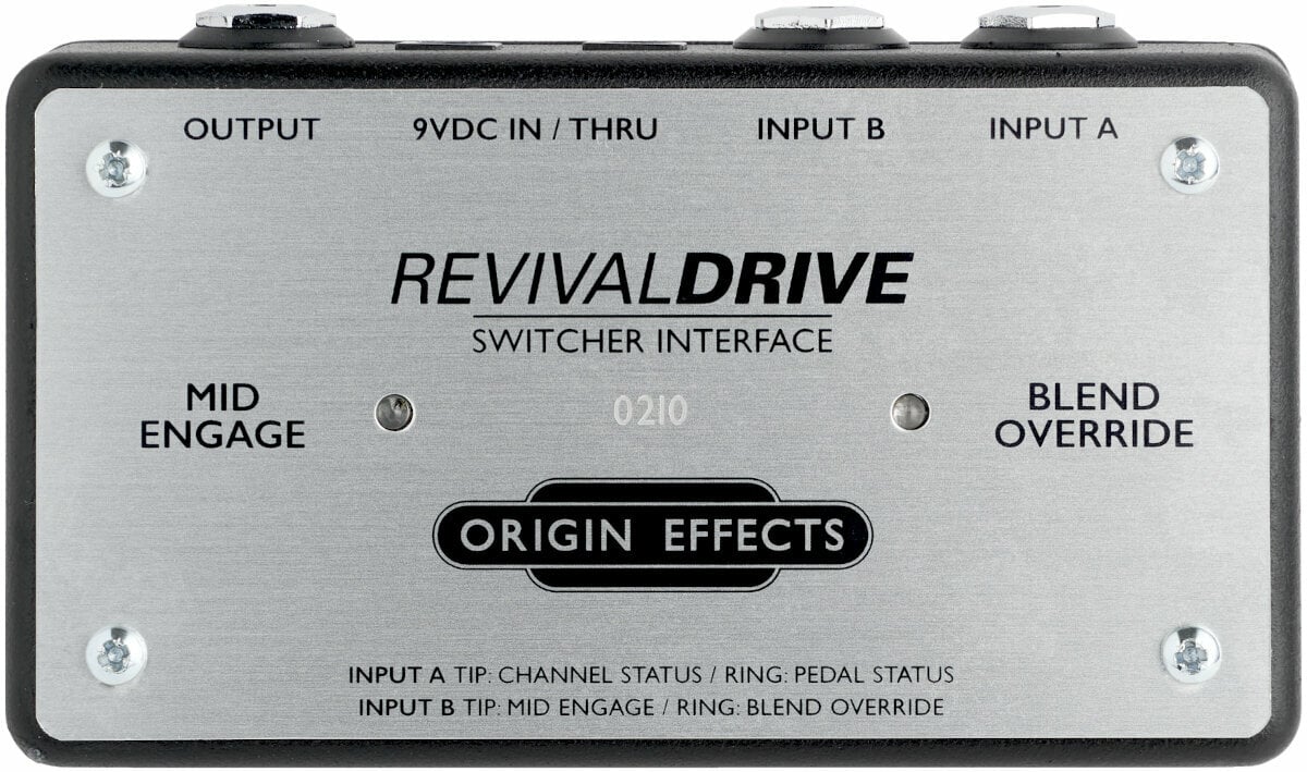 Звуков процесор Origin Effects RevivalDRIVE Switcher Interface