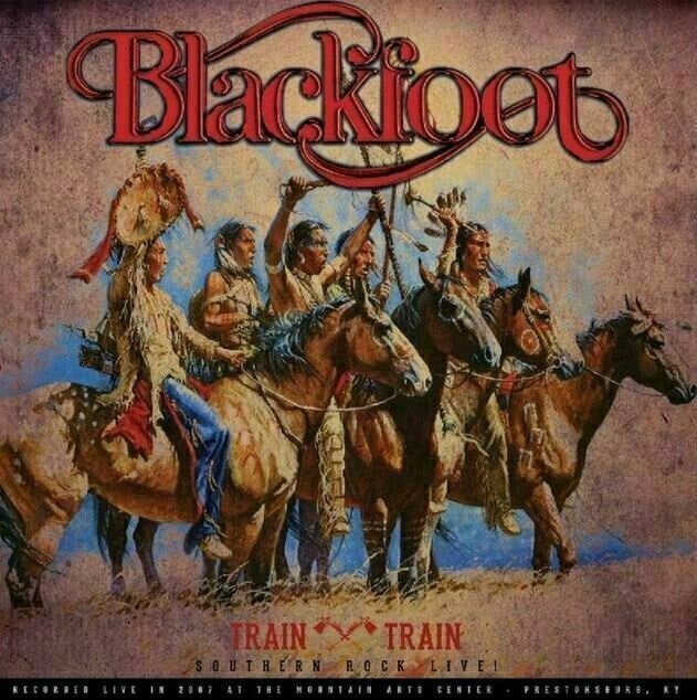 Vinyl Record Blackfoot - Train Train - Southern Rock Live! (LP)