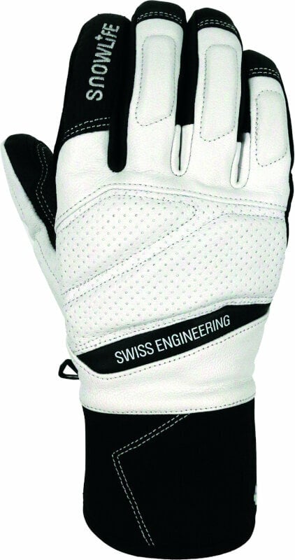 Lyžařské rukavice Snowlife Anatomic DT Glove White/Black S Lyžařské rukavice