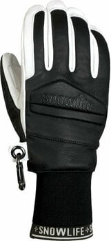 Ski-handschoenen Snowlife Classic Leather Glove Black/White XL Ski-handschoenen - 1