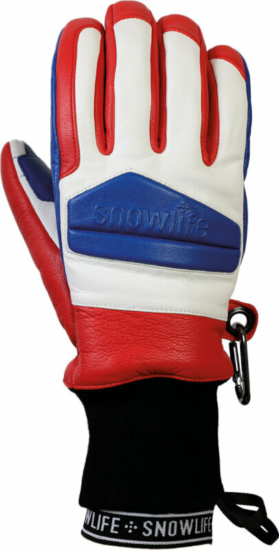 Ski-handschoenen Snowlife Classic Leather Glove Blue/White S Ski-handschoenen