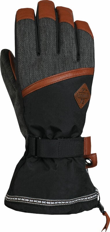 Lyžiarske rukavice Snowlife Rider DT Glove Black/Grey XL Lyžiarske rukavice