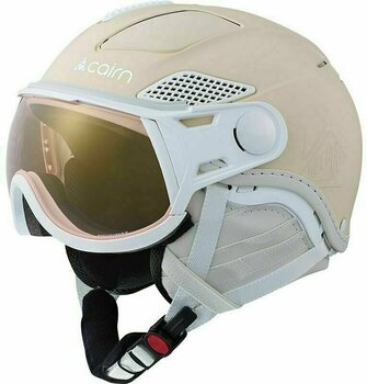 Lyžiarska prilba Cairn Helios Leather Evolight NXT Mat Cream 60-62 Lyžiarska prilba - 1