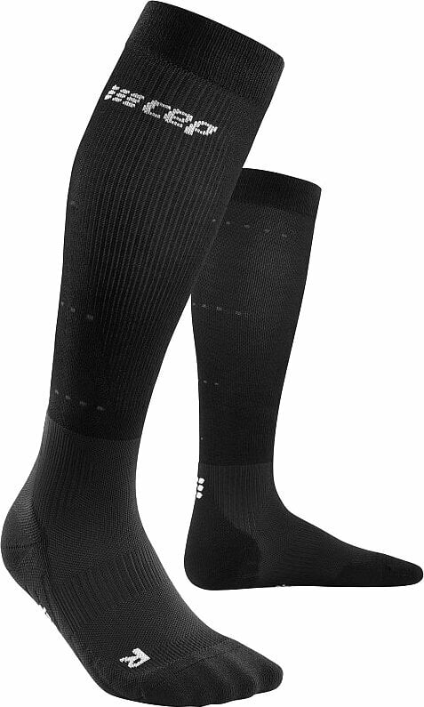 Chaussettes de course
 CEP WP20T Recovery Tall Socks Women Black/Black IV Chaussettes de course