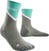 Chaussettes de course
 CEP WP2C1 Chevron Compression Socks Mid Cut Women Grey/Ocean IV Chaussettes de course