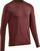 Тениска с дълги ръкави за бягане CEP W1136 Run Shirt Long Sleeve Men Dark Red XL Тениска с дълги ръкави за бягане