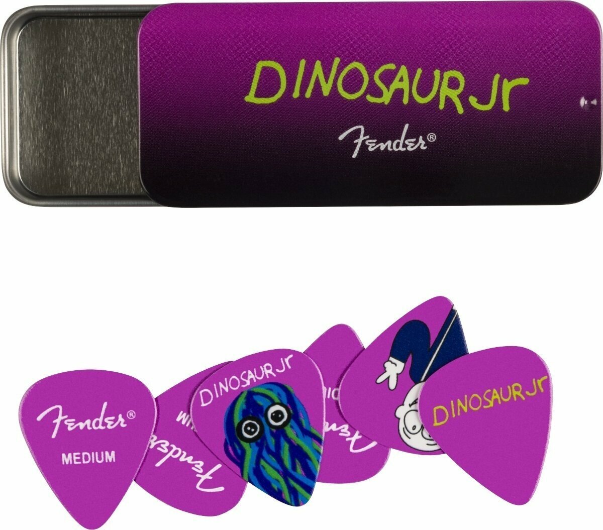 Plectrum Fender J Mascis Dinosaur Jr. Pick Tin Plectrum