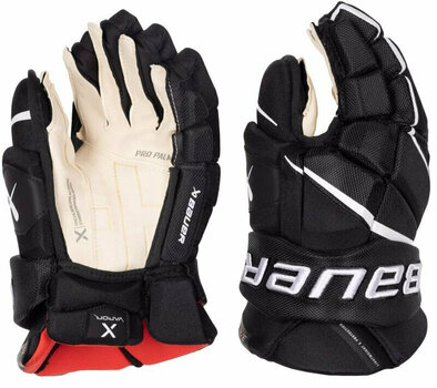 Hokejové rukavice Bauer S22 Vapor 3X SR 14 Black/White Hokejové rukavice - 1
