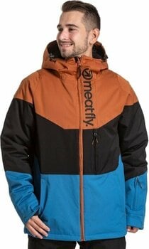Casaco de esqui Meatfly Hoax Premium SNB & Ski Jacket Brown/Black/Blue M - 1