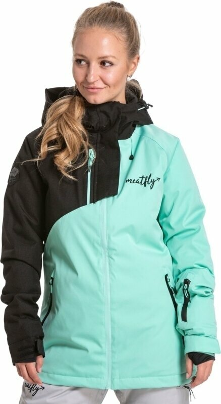 Lyžařská bunda Meatfly Deborah Premium SNB & Ski Jacket Green Mint XS Lyžařská bunda