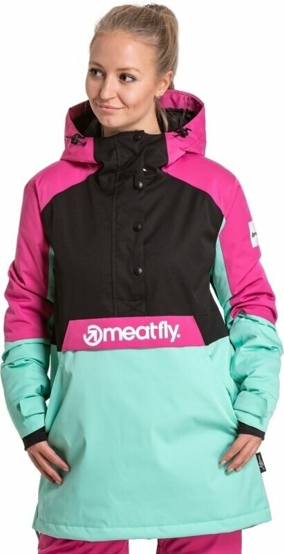 Lyžařská bunda Meatfly Aiko Premium SNB & Ski Jacket Green Mint L Lyžařská bunda
