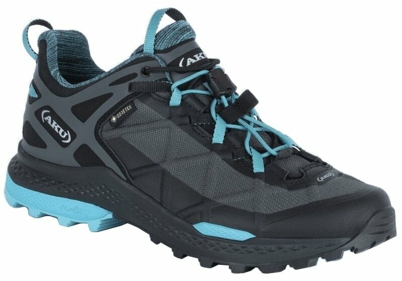 Ženski pohodni čevlji AKU Rocket DFS GTX Ws Black/Turquoise 40 Ženski pohodni čevlji