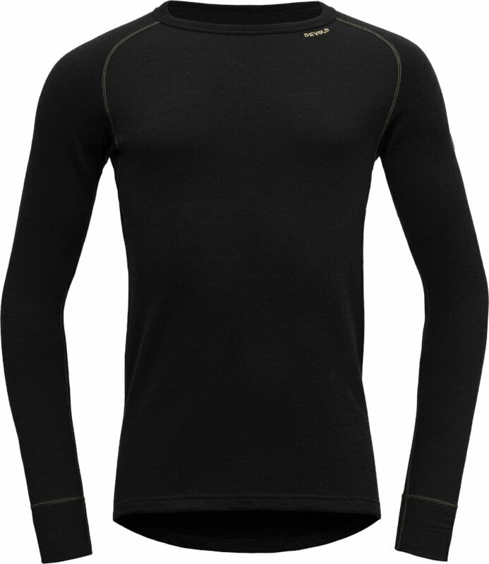 Thermo ondergoed voor heren Devold Expedition Merino 235 Shirt Man Black M Thermo ondergoed voor heren
