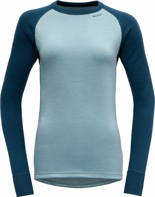 Thermo ondergoed voor dames Devold Expedition Merino 235 Shirt Woman Flood/Cameo M Thermo ondergoed voor dames