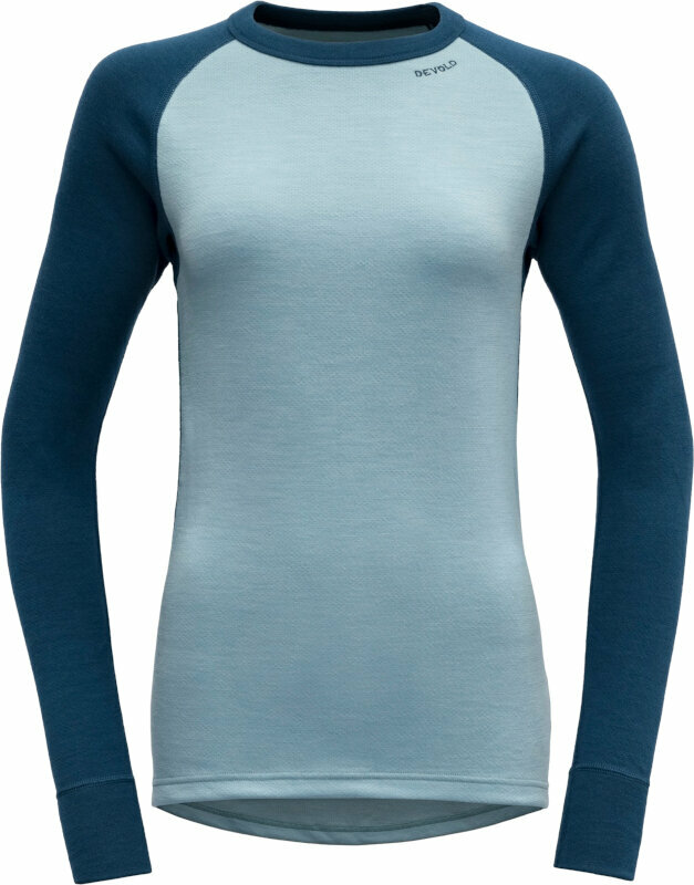 Thermo ondergoed voor dames Devold Expedition Merino 235 Shirt Woman Flood/Cameo XL Thermo ondergoed voor dames