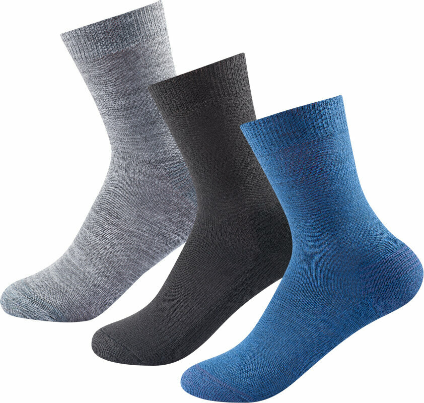 Ponožky Devold Daily Merino Medium Sock 3 Pack Indigo Mix 36-40 Ponožky