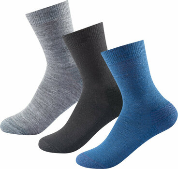 Meias Devold Daily Merino Medium Sock 3 Pack Indigo Mix 36-40 Meias - 1