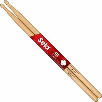 Trommestikker Sela SE 273 Professional Drumsticks 5B - 6 Pair Trommestikker - 1
