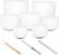 Percussion for music therapy Sela Crystal Singing Bowl Set Frosted 440Hz