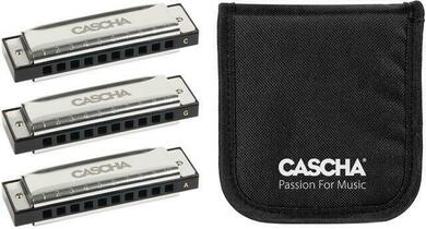 Cascha HH 2341 Blues Pack 3 C-A-G Black Діатонічна гармоніка (Як новий)